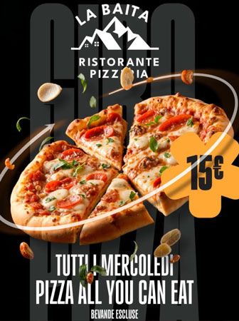 Mogliano Veneto Ristorante Pizzeria La Baita pizza all you can eat
